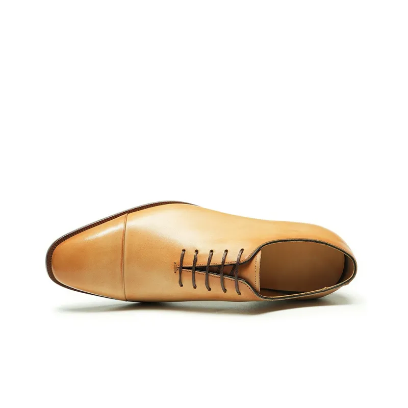 ASTON M.JAZZ Dress Shoes Men Low Top Black/Earth Yellow-3