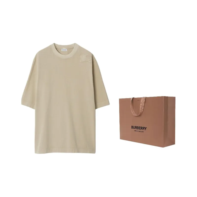 Burberry Logo Patch Crewneck T Shirt-2