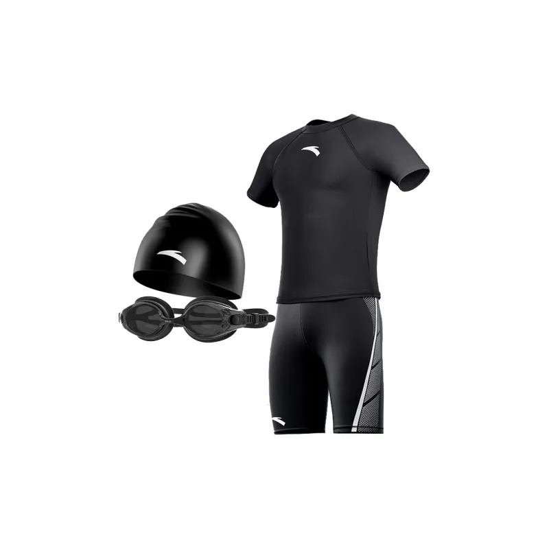 Anta Swimming Sets Polyamide Elastane Pool Men's Black-25