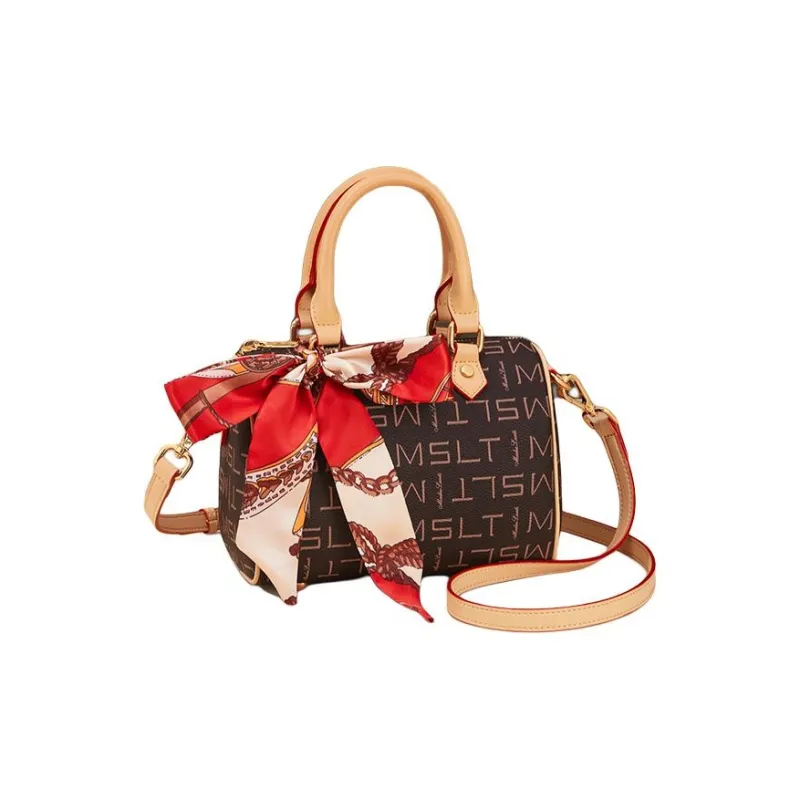 MashaLanti PVC Handbag Shoulder Bag Crossbody Bag Small Size Women's Apricot-2
