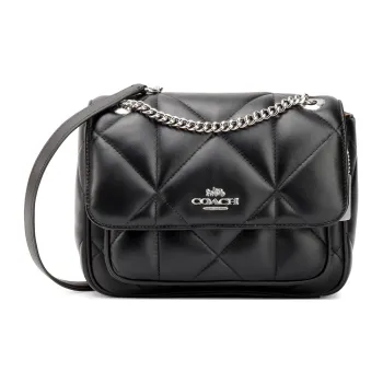 COACH Klare Leather Cloud Bag, Shoulder Bag, Crossbody Bag Medium Size Women's Black