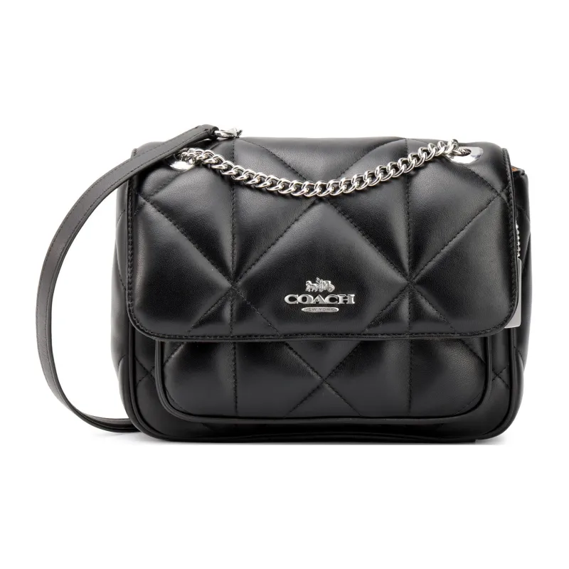 COACH Klare Leather Cloud Bag, Shoulder Bag, Crossbody Bag Medium Size Women's Black-0