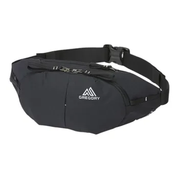 GREGORY Recycled Material Sling Bag, Crossbody Bag, Fanny Pack Unisex Black & Carbon
