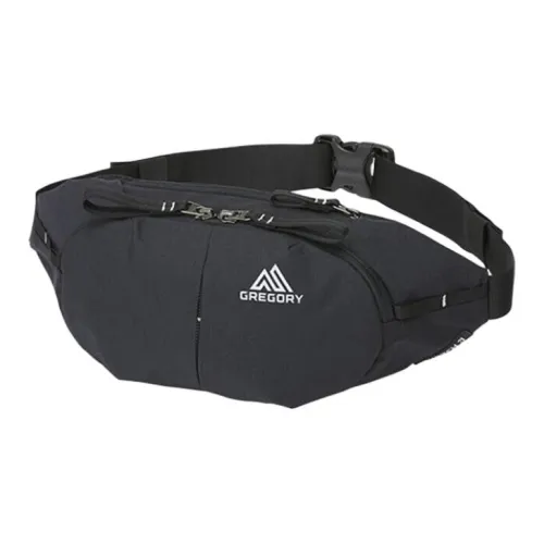 GREGORY Recycled Material Sling Bag, Crossbody Bag, Fanny Pack Unisex Black & Carbon