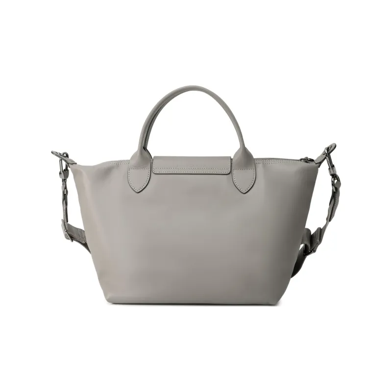LONGCHAMP Le Pliage Xtra Cow Leather Shoulder Bag, Crossbody Bag, Handbag Trumpets Women's Streptopelia Gray-2
