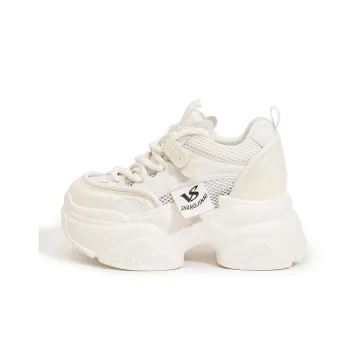 Milan Love Song Height Increasing Balance Wear-Resistant Slip-Resistant Low-Top Chunky Sneakers Women's