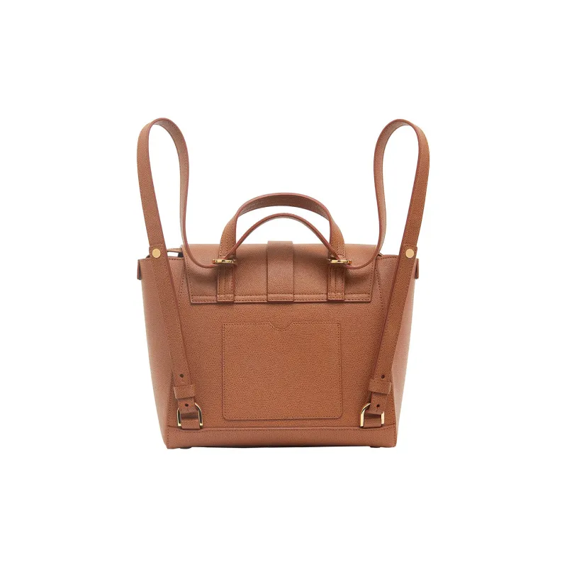 SENREVE Cow Leather Backpack Medium Size Women's Chestnut Brown-2