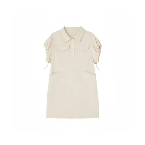 Asuka and new sake Short-Sleeved Dresses Women's Off White