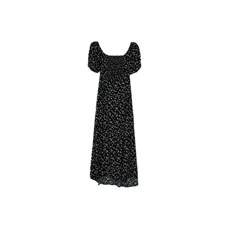 OZVO Short Sleeved Dresses Women's Black-1