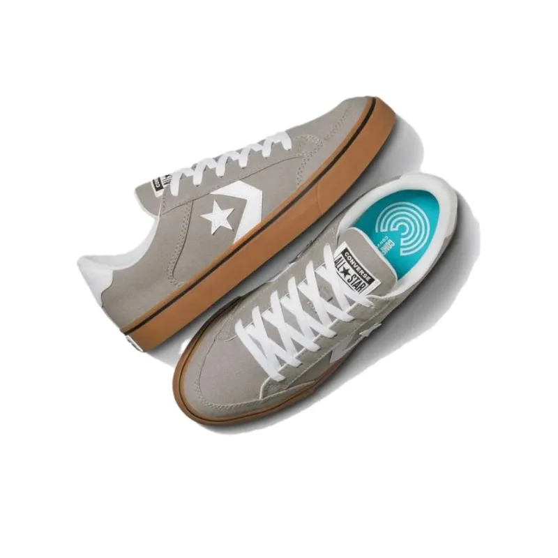 Converse Tobin Anti Slip Wear Resistant Low Top Skateboard Shoes Unisex Gray-3