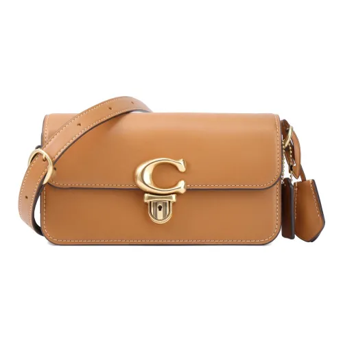 COACH Studio Cow Leather Handbag Crossbody Bag Shoulder Bag Women's Brown