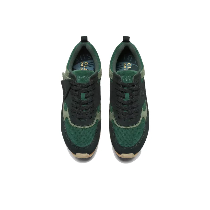 Clarks Originals Lockhill Ronnie Fieg 8th Street Dark Green Combination-4