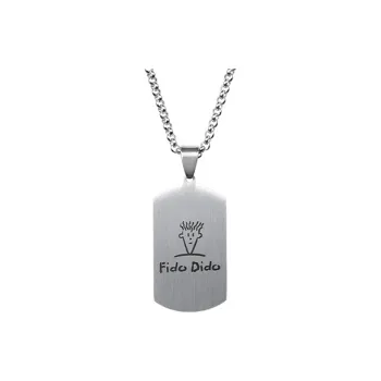 FIDO DIDO Stainless Steel Necklace Minimalist Style Versatile Trendy Accessories For Students Unisex