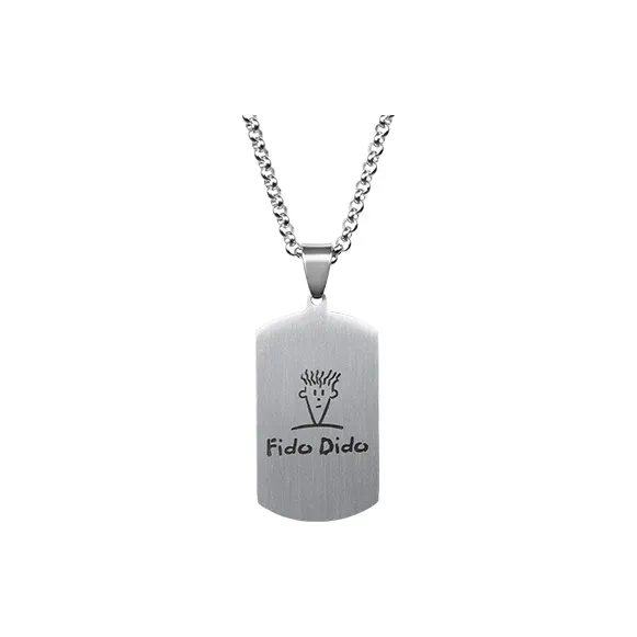 FIDO DIDO Stainless Steel Necklace Minimalist Style Versatile Trendy Accessories For Students Unisex-0