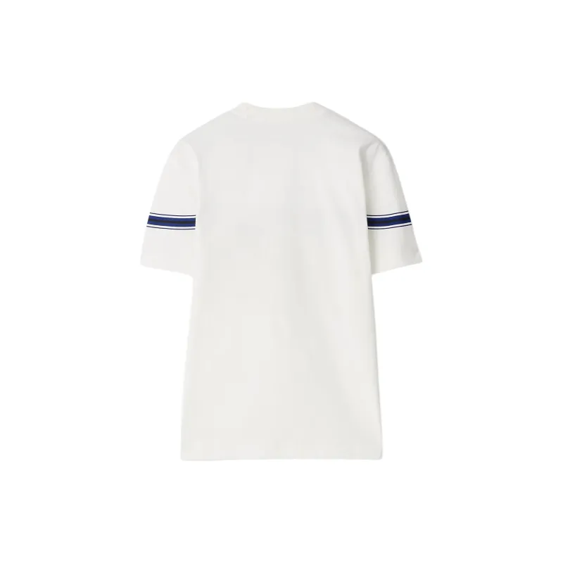 Burberry Logo Embroidered Striped T Shirt-1