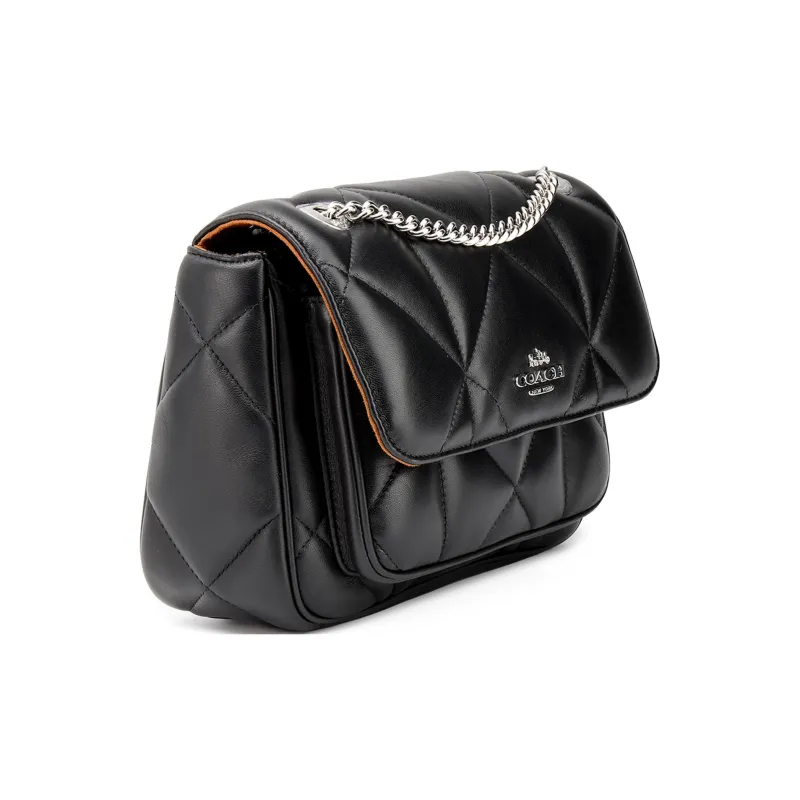 COACH Klare Leather Cloud Bag, Shoulder Bag, Crossbody Bag Medium Size Women's Black-1
