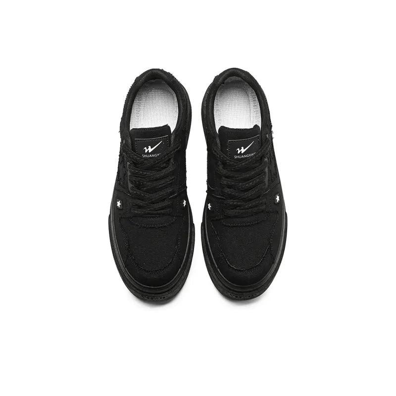 Binary Slip Resistant, Abrasion Resistant, Lightweight Low Top Skateboard Shoes Unisex-3