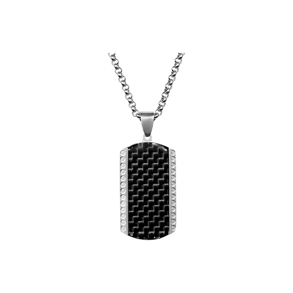 FIDO DIDO Stainless Steel Necklace Minimalist Style Versatile Trendy Accessories For Students Unisex-1