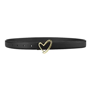 CARTELO Cow Leather Leather Belts Women's Width 2.3cm