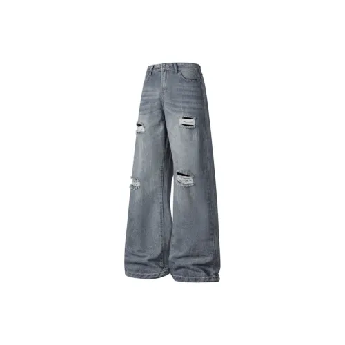 MERRTO Jeans Unisex Vintage Blue