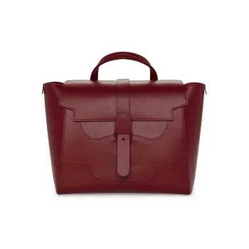 SENREVE Cow Leather One Shoulder Portable Backpack Large Size Women's Merlot Red