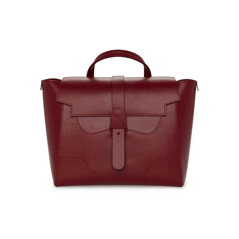 SENREVE Cow Leather One Shoulder Portable Backpack Large Size Women's Merlot Red-0