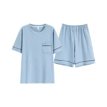 Pretty Lady Pajama Set Men's Light Blue
