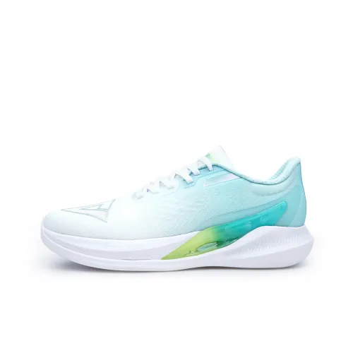 PEAK Running Shoes Unisex Low-Top Large White/Jade Blue