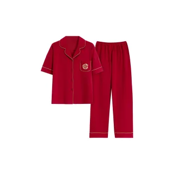 Mulong Family Pajama Set Women's Red