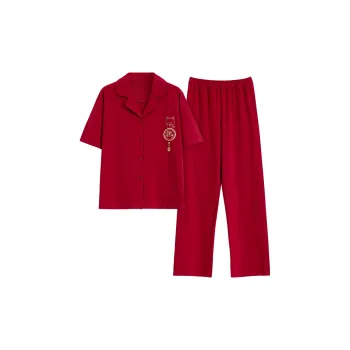Mulong Family Pajama Set Women's Red
