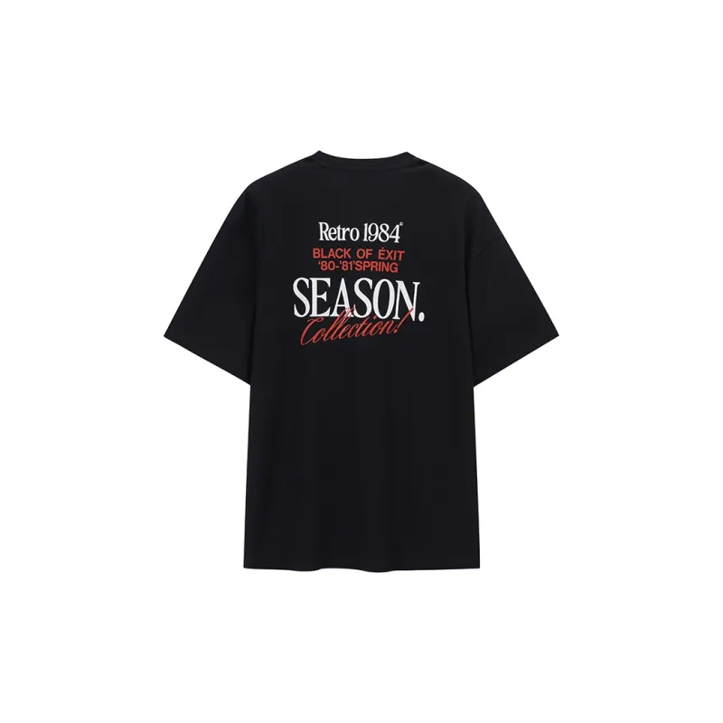 BLACK OF EXIT Drop Shoulder Sleeve T Shirt Unisex-5