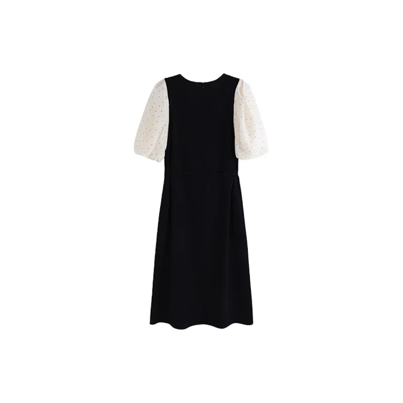 OZVO Short Sleeved Dresses Women's Black-1