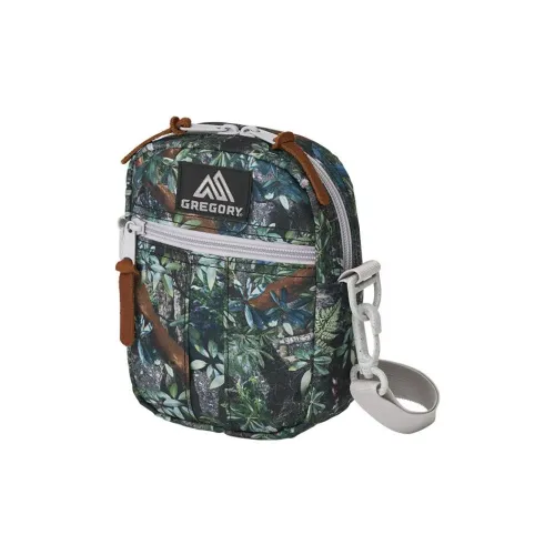 GREGORY ELNEST Collaboration Nylon Shoulder Bag, Crossbody Bag Unisex Leaf Camouflage