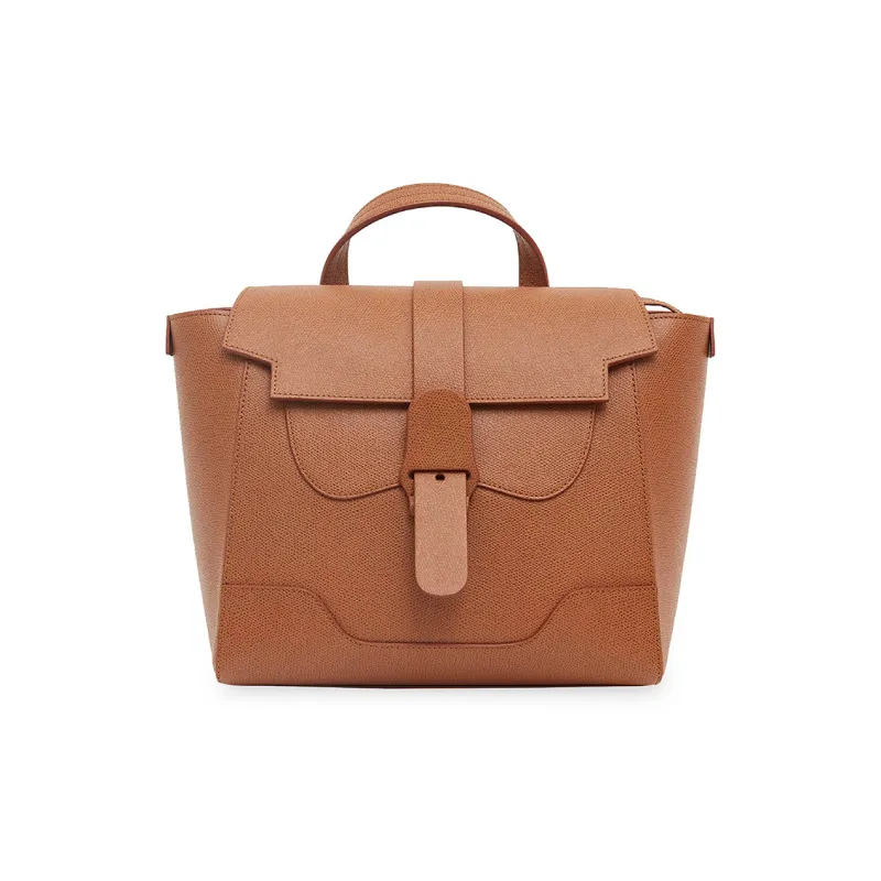 SENREVE Cow Leather Backpack Medium Size Women's Chestnut Brown-0