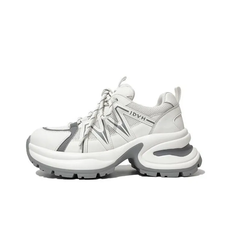 LIANGHUO Cushioning Anti Slip Wear Resistant Breathable Impact Resistant Low Top Chunky Sneakers Women's-6