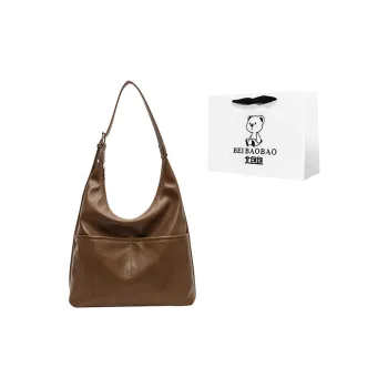 North Pack PU Handbag, Shoulder Bag, Bucket Bag Large Size Women's Mud/Black/Brown/Coffee
