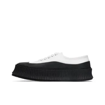 JIL SANDER Low Top Platform Shoes Men's White Black