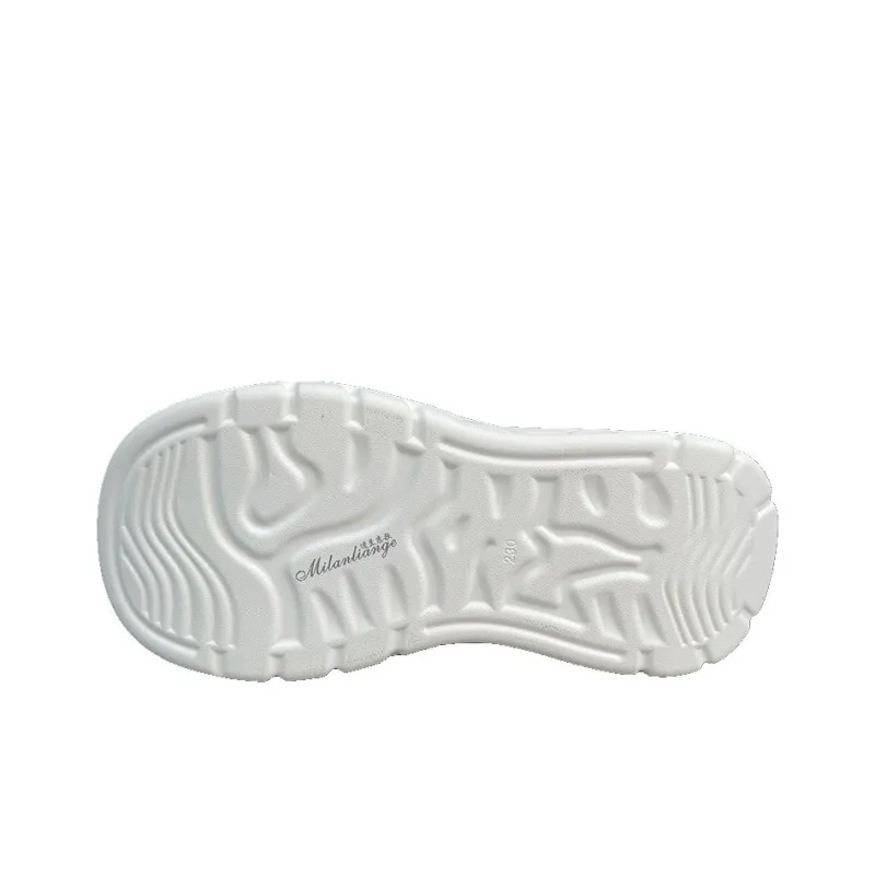 Milan Love Song Cushioning Height Increasing Wear-Resistant Quick Dry Low-Top Skateboard Shoes Women's White-6