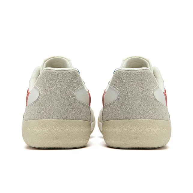 WARRIOR Canvas Shoes Unisex Low Top Gray/Red-4