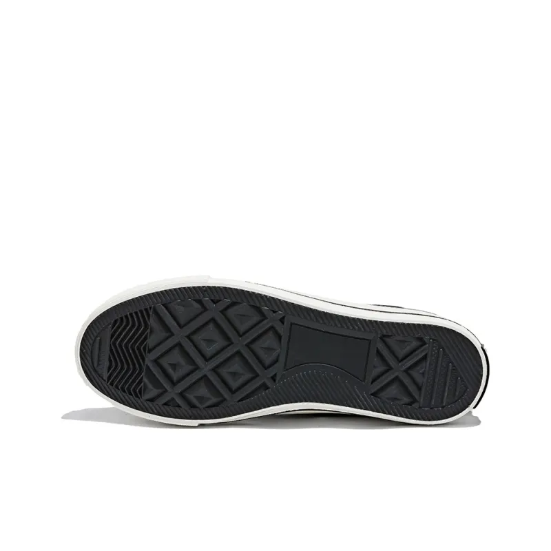 HUANQIU Wear resistant And Lightweight High Top Canvas Shoes Women's Black-4