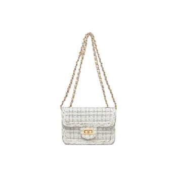 Kevin Cohen Synthetic Leather Shoulder Bag Regular Women's White/Black