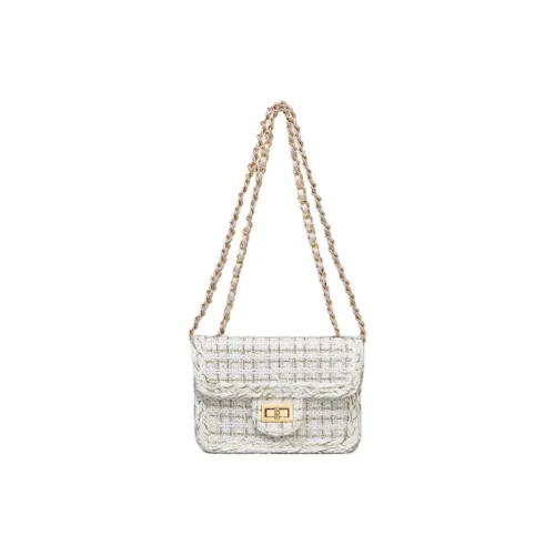 Kevin Cohen Synthetic Leather Shoulder Bag Regular Women's White/Black