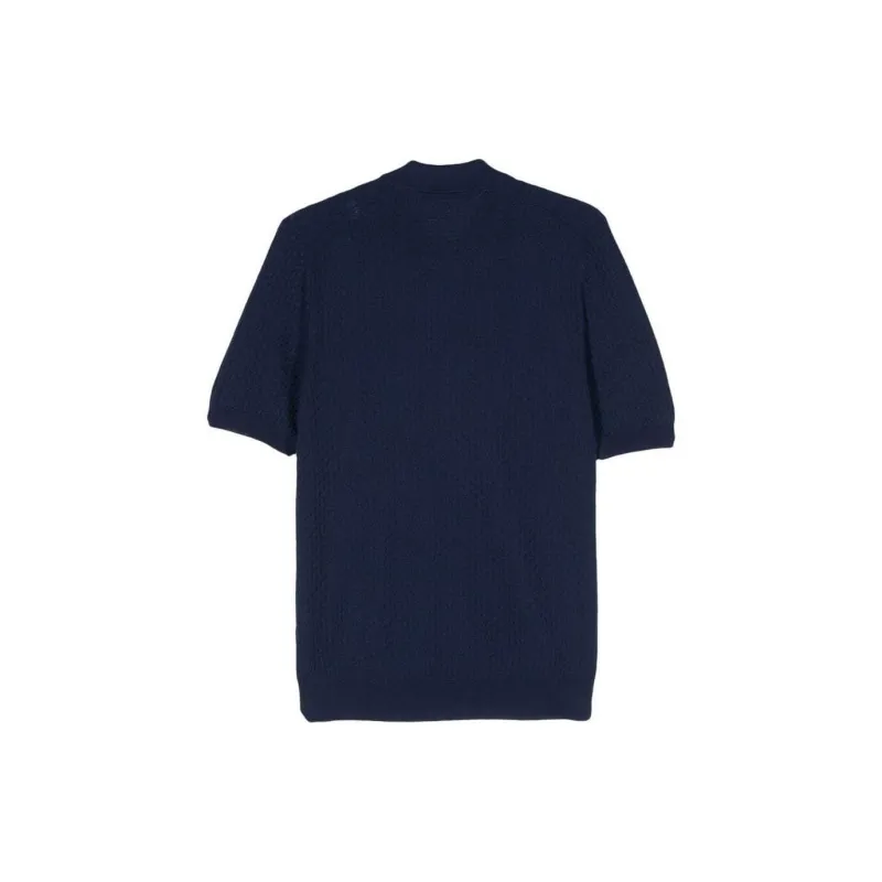 Tagliatore Pratt Interwoven Cotton Polo Shirt-1