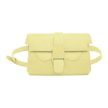 SENREVE Cow Leather Shoulder Bag, Crossbody Bag, Fanny Pack Regular Women's Custard