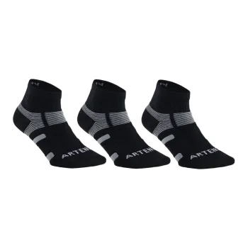 DECATHLON Mid Calf Socks Unisex 3 Pack Black