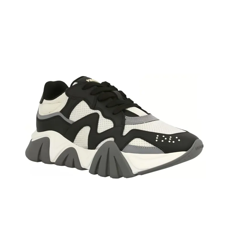 VERSACE Squalo White Black Mesh Women's-2