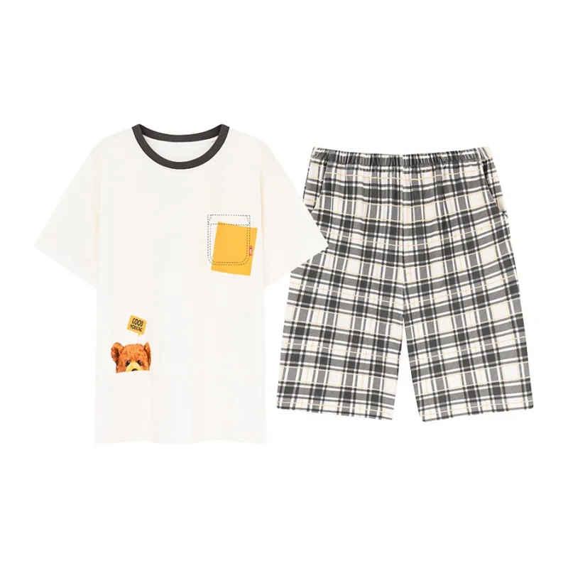 CHUDUAN Men Pajama Sets-3