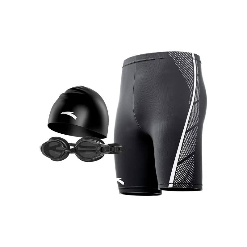 Anta Swimming Sets Polyamide Elastane Pool Men's Black-9