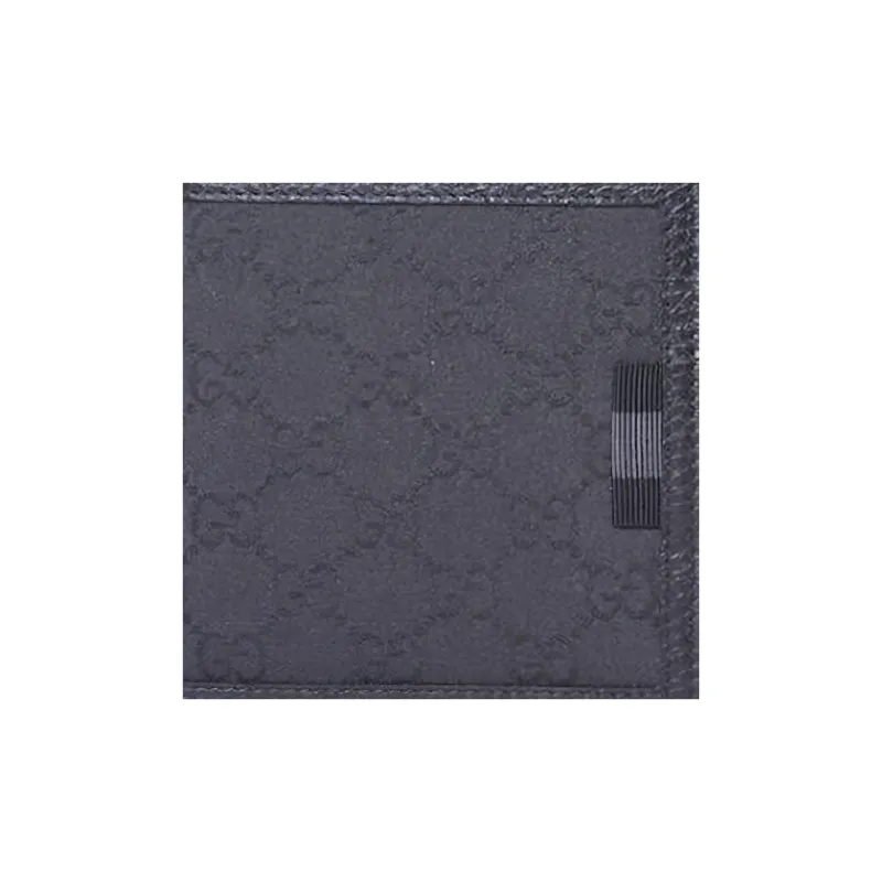 GUCCI Calfskin Card Holder Wallet Men's Black-4