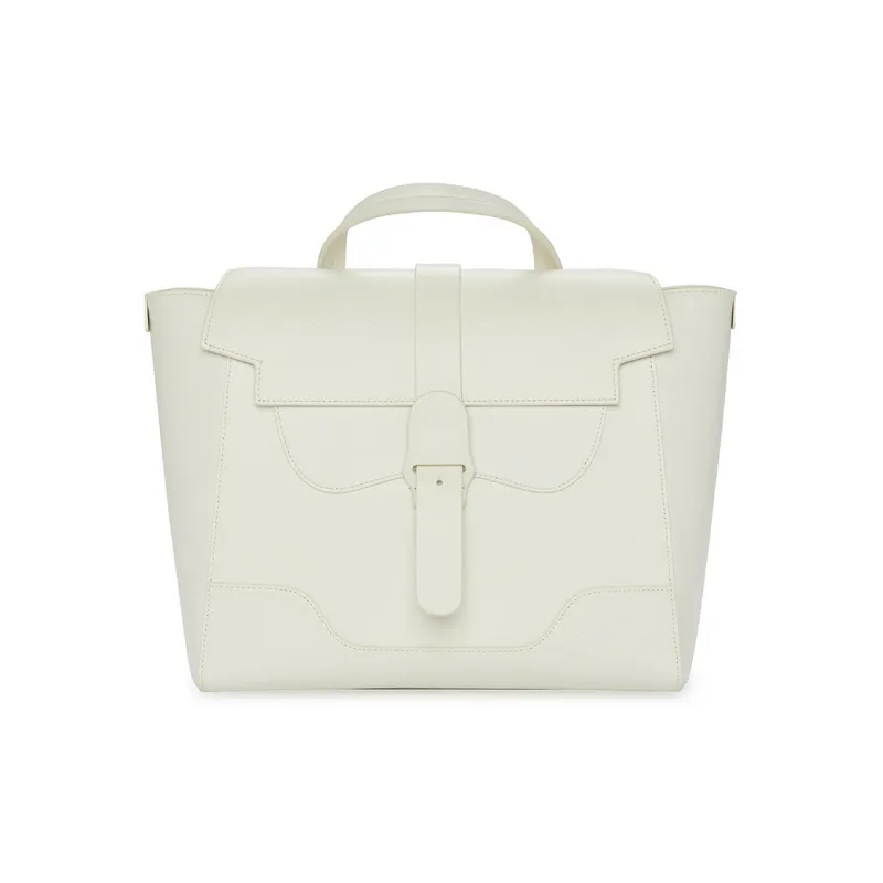 SENREVE Cow Leather Crossbody Bag Shoulder Bag Large Size Women's Cream-0